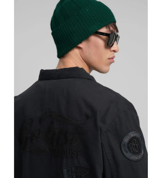 Replay Veste  coupe rgulire avec patchs noir