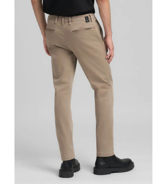Replay Jeans Chinos Benni Regular Fit beige