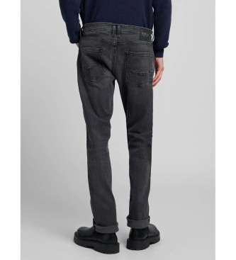 Replay Rocco Comfort Fit Jeans črne barve