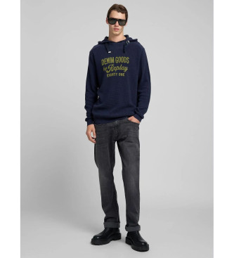 Replay Rocco Comfort Fit Jeans črne barve