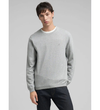 Replay Embroidered Sweater R grey