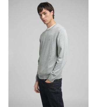 Replay Embroidered Sweater R grey