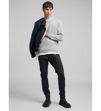 Replay Embroidered Sweater R grey