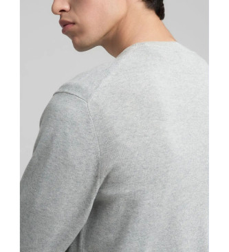 Replay Embroidered Sweater R grey