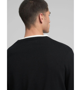 Replay Bestickter Pullover R schwarz