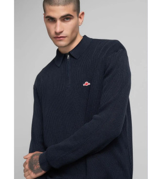 Replay Jumper med kort marinebl lynls