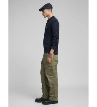 Replay Jumper med kort marinebl lynls