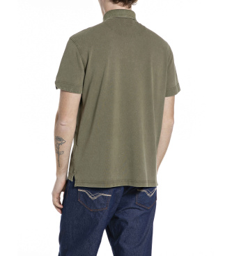 Replay Casual green polo shirt