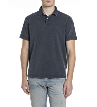 Replay Polo Regular Fit marino