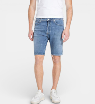 Replay Kratke hlače Grover denim modre barve