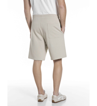 Replay Bermuda en polaire beige