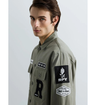 Replay Surchemise avec �cusson et logo vert