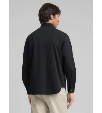 Replay Oxford berhemd schwarz
