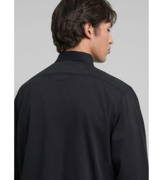 Replay Oxford berhemd schwarz