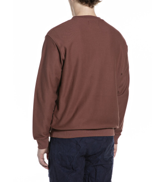 Replay Maroon fleece sweatshirt