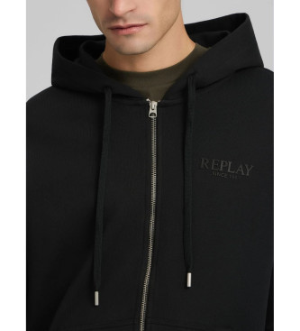 Replay Sweatshirt Logo svart