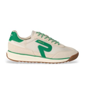 Replay T�nis Yard Tonal em pele cinzenta clara