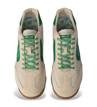 Replay T�nis Yard Tonal em pele cinzenta clara