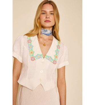 Rixo Chemisier Zinia blanc