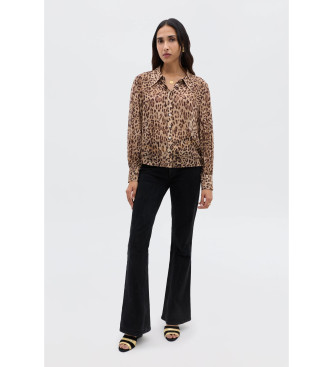 Rixo Blake brown shirt