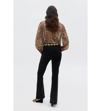 Rixo Blake brown shirt