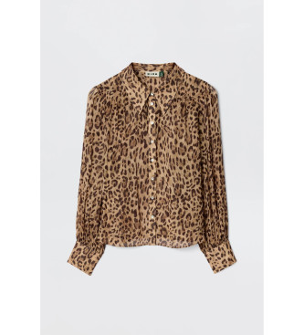 Rixo Blake brown shirt