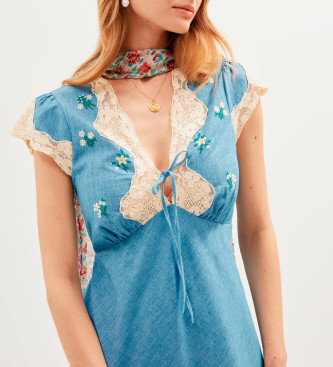 Rixo Amari dress blue