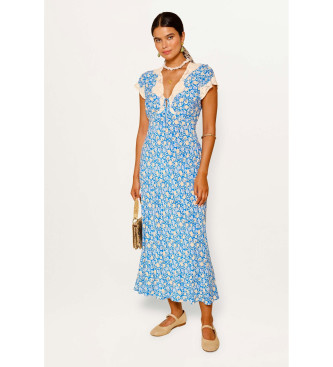 Rixo Robe Amari bleue