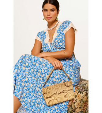 Rixo Robe Amari bleue