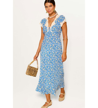 Rixo Robe Amari bleue