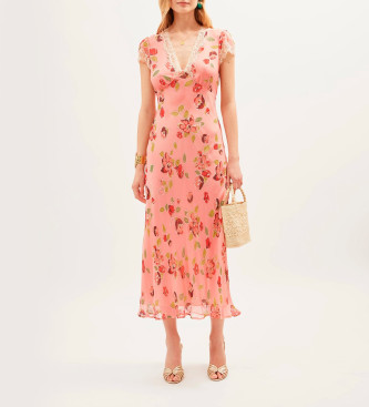 Rixo Clarice dress pink