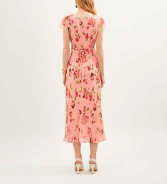 Rixo Clarice dress pink