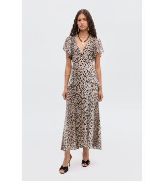 Rixo Evie beige dress