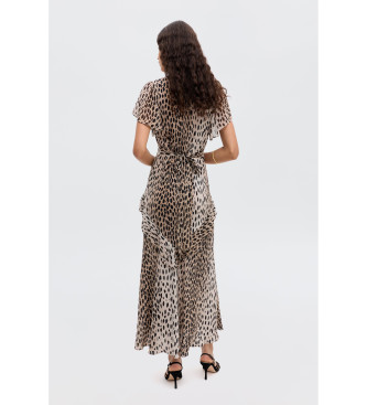 Rixo Evie beige dress