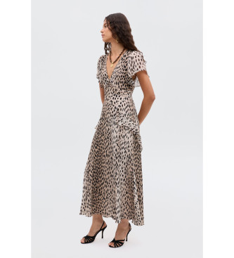 Rixo Evie beige dress