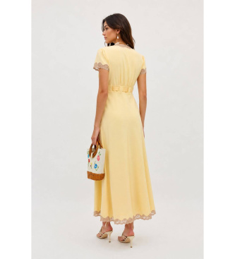 Rixo Marlice yellow dress