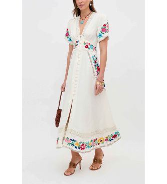 Rixo Dress Novara white