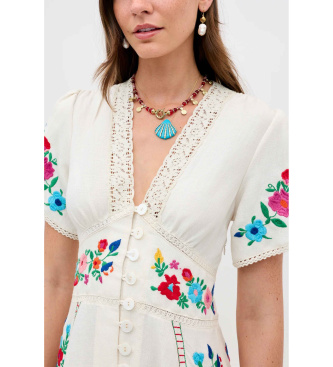 Rixo Dress Novara white