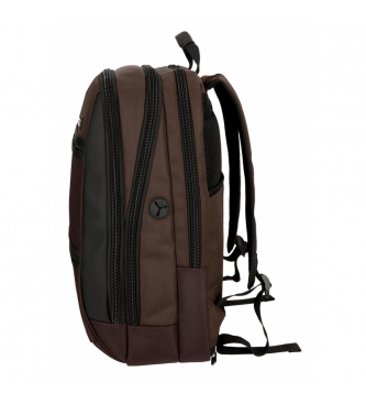 Roll Road Sac  dos  double compartiment   32x43x15cm- Brun