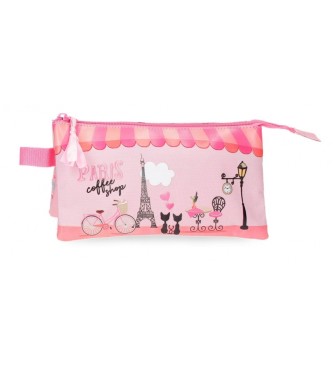 Roll Road Roll Road Coffee shop three compartments case pink