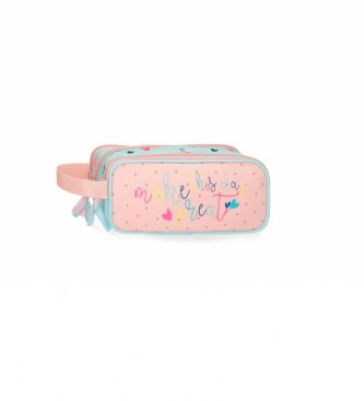 Roll Road Roll Road Queen of hearts three compartments Turquoise, pink