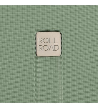 Roll Road 55-65-75cm Roll Road Kambodža Zelena trdi kovček set