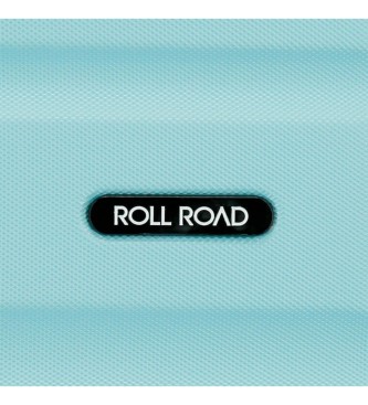 Roll Road Conjunto de malas rgidas Roll Road Flex azul turquesa de 55-65-75 cm