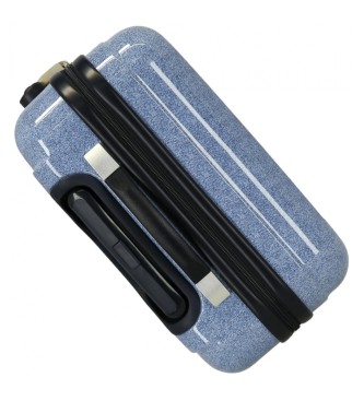 Roll Road Peace 55 - 68 cm suitcase set blue