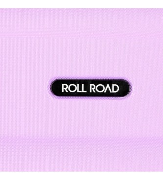 Roll Road Walizka kabinowa Roll Road Flex Rigid Flex 40cm fioletowa