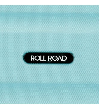 Roll Road Walizka kabinowa Roll Road Flex Rigid 55cm błękitna