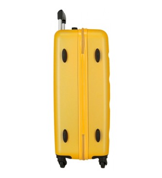 Roll Road Grande valise rigide 75cm Roll Road Flex jaune