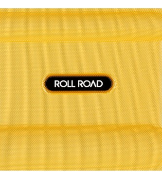 Roll Road Duża sztywna walizka 75cm Roll Road Flex żółta