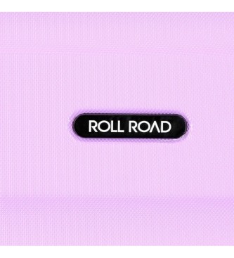 Roll Road Valigia rigida Roll Road Flex grande 75 cm malva