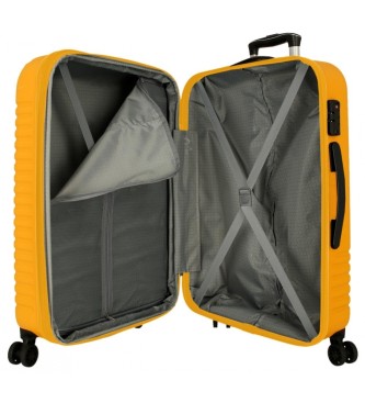 Roll Road Valise moyenne Roll Road Roll Road India rigide 70cm ocre